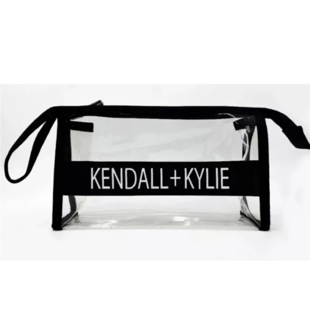 Kendall + Kylie Black Transparent Cosmetic Bag